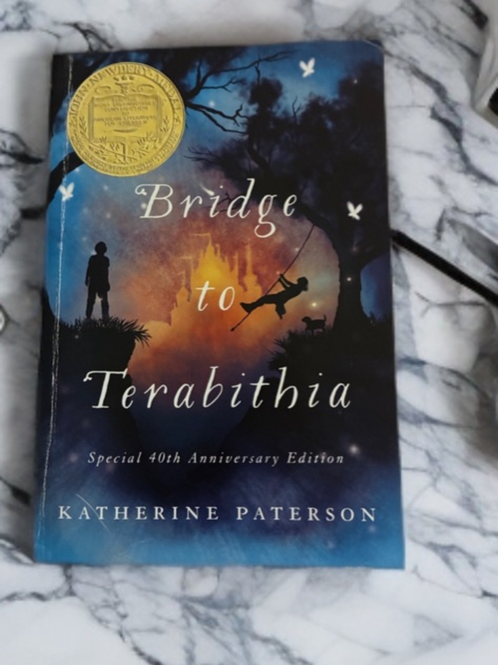 Harper blue and orange Bridge to Terabithia cover